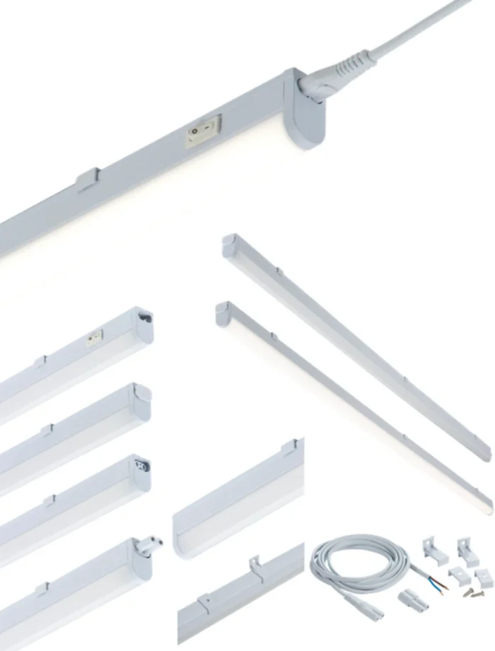 Knightsbridge 230V LED Linkable Striplights – 4W to 22W – 3000K & 4000K