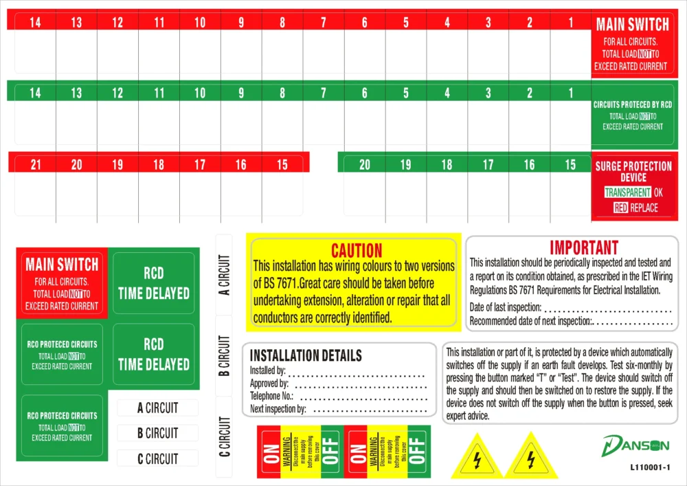 LABEL PACK (10 SHEETS PER PACK)