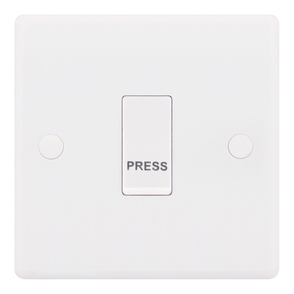 10 Amp Push Switch “PRESS” – 1 Gang – X-Rated